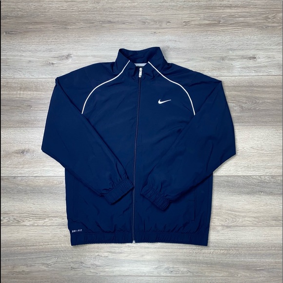 Nike Dry Fit Jacket Navy Blue Large - Picture 14 of 15